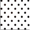 All Occasion Black Dots on White Wrapping Tissue (20"x30")